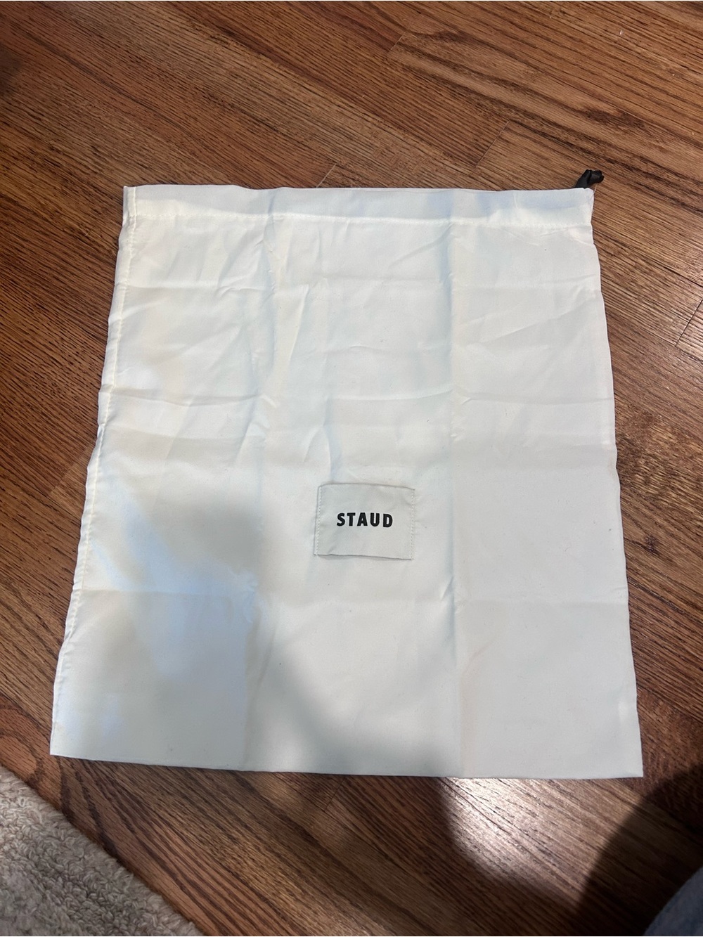 STAUD White Drawstring Accessory Pouch
